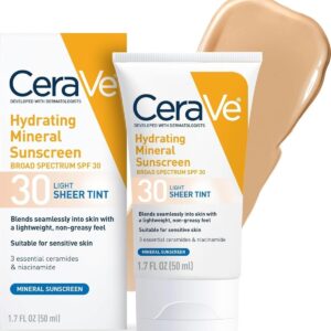 CeraVe Hydrating Mineral Sunscreen SPF 30 with Sheer Tint