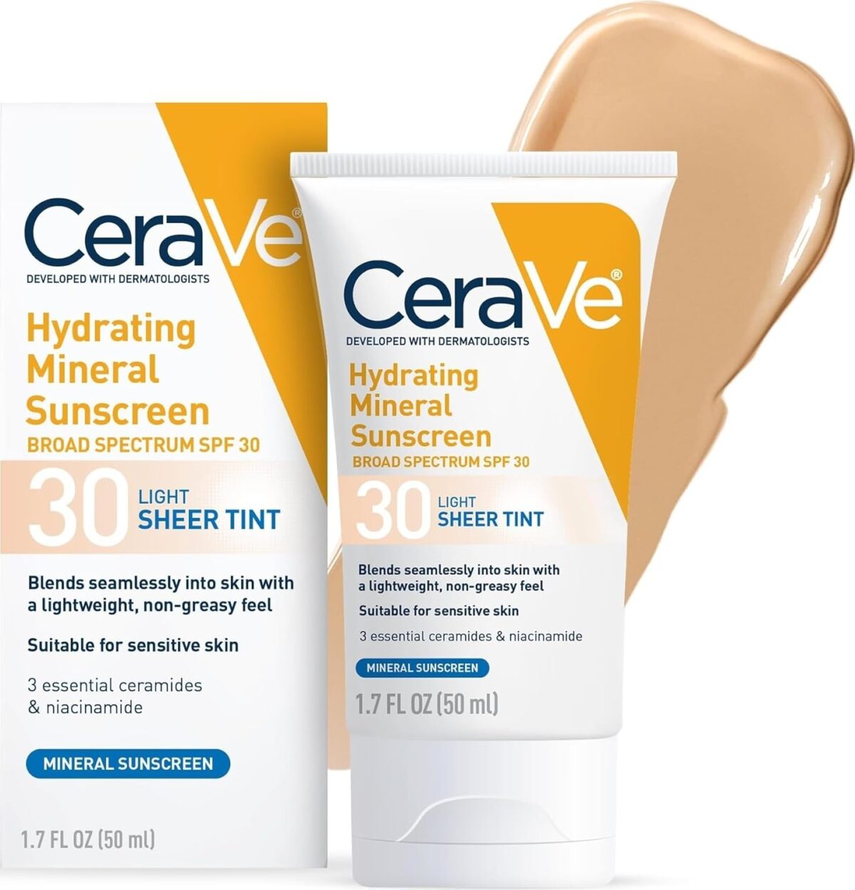 CeraVe Hydrating Mineral Sunscreen SPF 30 with Sheer Tint