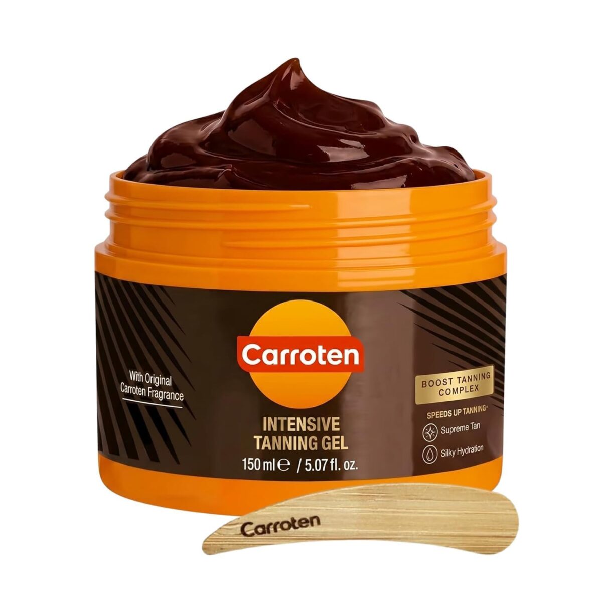 Carroten Intensive Tanning Gel 150ml with Boost Tanning Complex for fast, deep, natural-looking sun tan and silky hydration