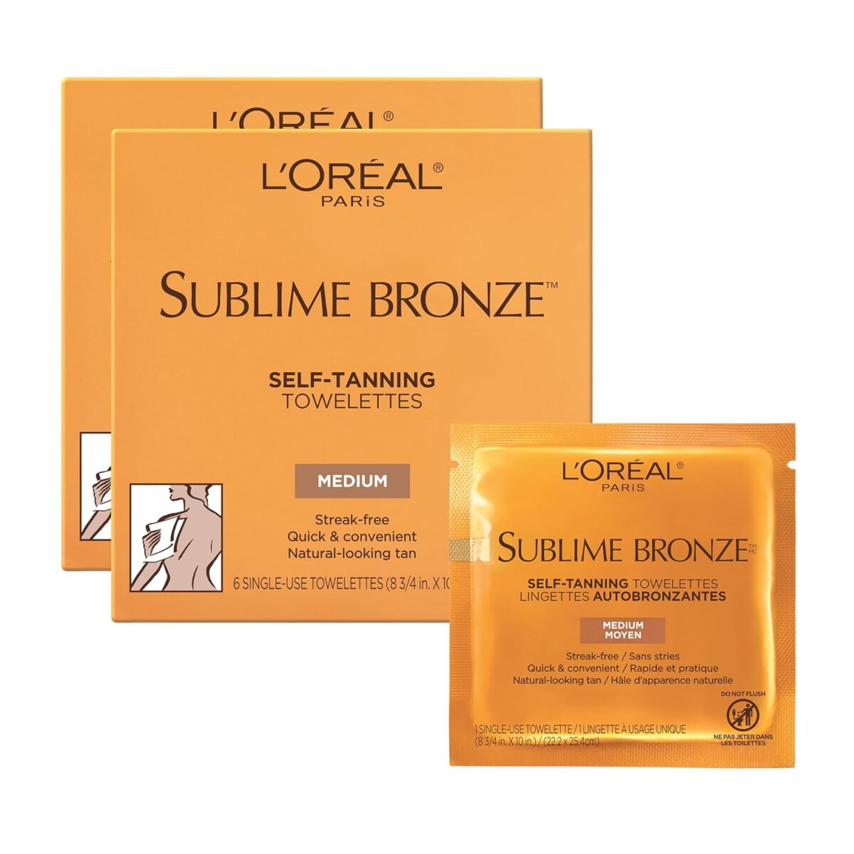 L'Oreal Paris Sublime Bronze Self Tanning Towelettes