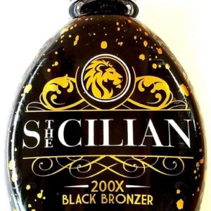 The Sicilian 200X Dark Black Bronzer Tanning Lotion